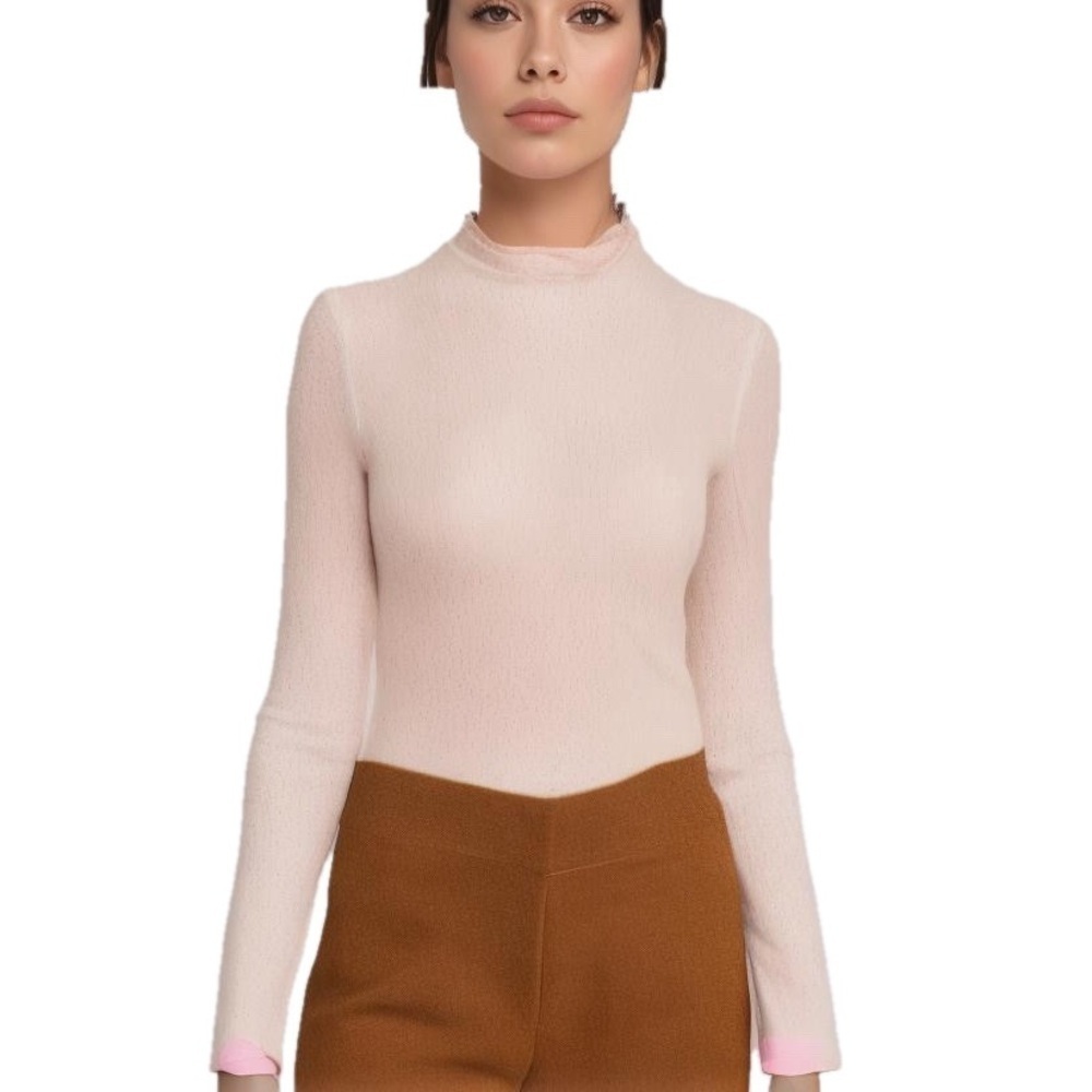 Aritzia Sunday Best Freshman Turtleneck Pink Medium